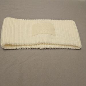 Coach Cream Ribbed Knit Headband
